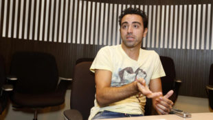 Xavi (37), en una entrevista con MARCA en Catar