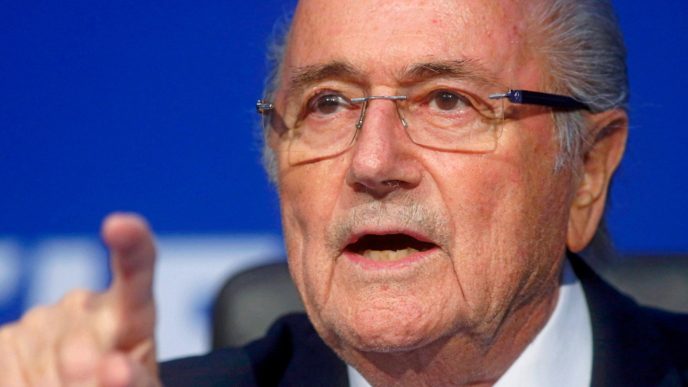 Joseph Blatter, en una conferencia de FIFA