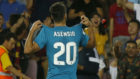 Asensio celebrando su gol
