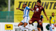 Sasa Lukic, con el Torino, durante un partido de pretemporada ante el...