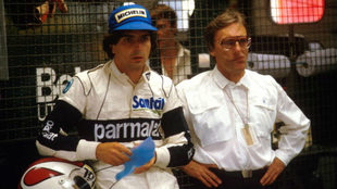 Nelson Piquet y Bernie Ecclestone, en la dcada de los 80.