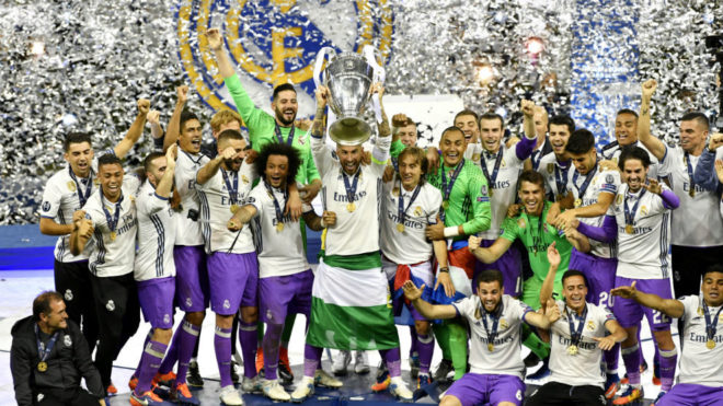 El Real Madrid levanta su ttulo nmero 12 en la Copa de Europa.
