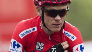 Chris Froome durante la sptima etapa de la Vuelta.