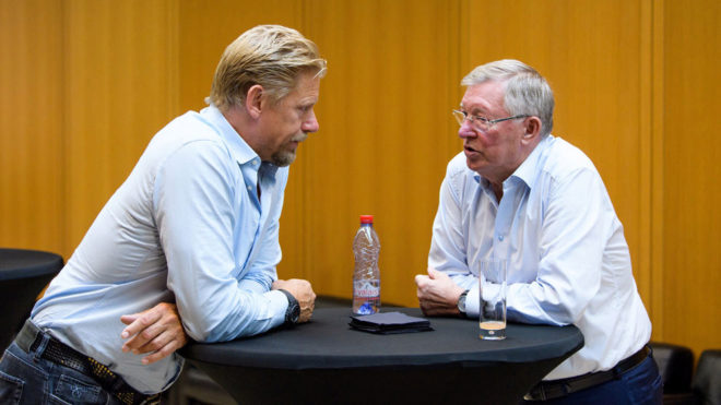 Ferguson, en la reunin de la UEFA.