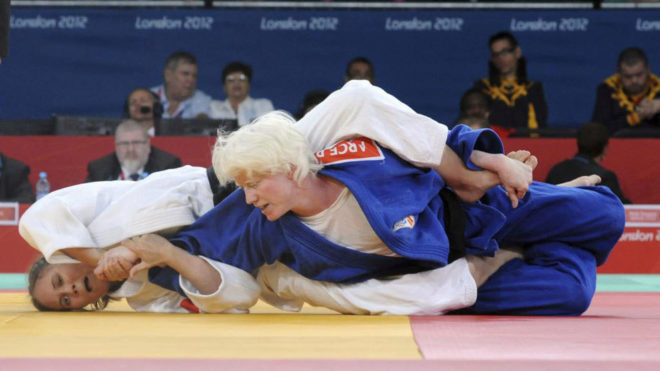 Marta Arce, durante los Juegos Paralmpicos de Londres.