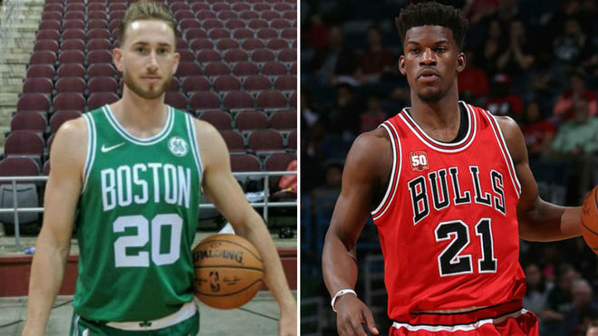 Gordon Hayward (Boston Celtics) y Jimmy Butler (Chicago Bulls).