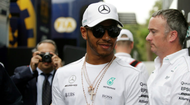 Lewis Hamilton, en Monza.