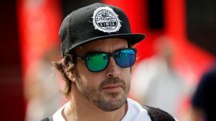 Alonso durante el GP de Italia