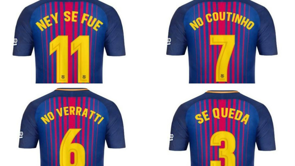 From Neymar left shirts to ones lamenting the absence of Coutinho...
