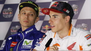Mrquez y Rossi en Jerez