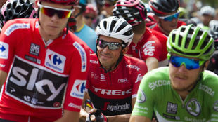 Alberto Contador durante la Vuelta a Espaa.