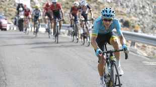 Miguel ngel Lpez durante la Vuelta a Espaa.
