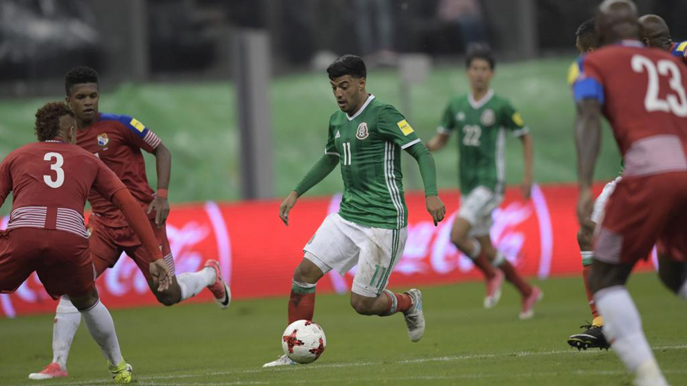 Vela (28), en el partido entre las selecciones de Mxico y Panam