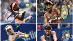 Las cuatro semifinalistas estadounidenses del US Open 2017