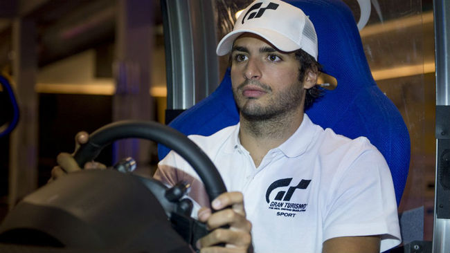 Carlos Sainz, en la presentacin del videojuego Gran Turismo Sport.