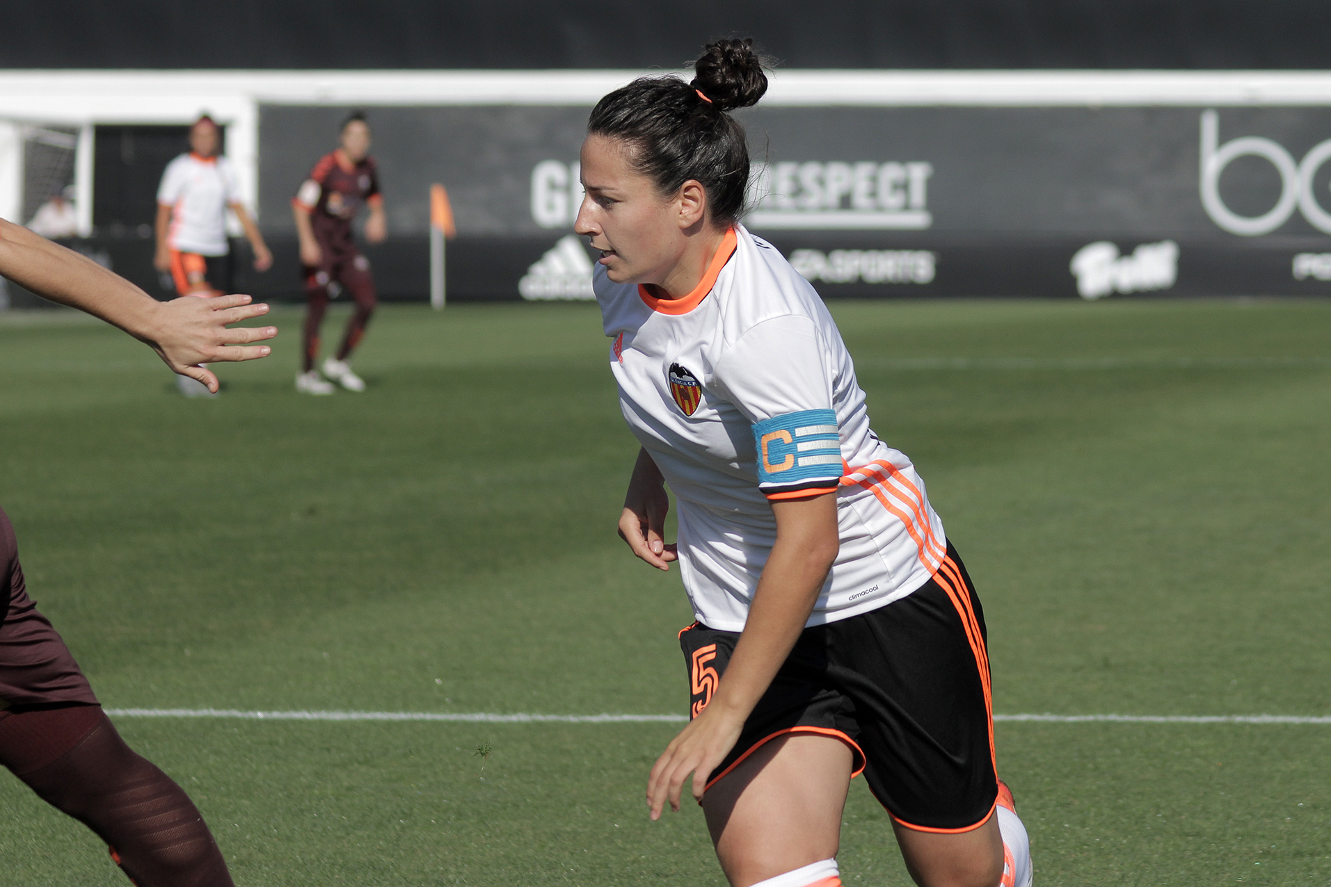 Ivana Andrs durante un partido con el Valencia.