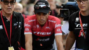 Contador durante la Vuelta a Espaa.
