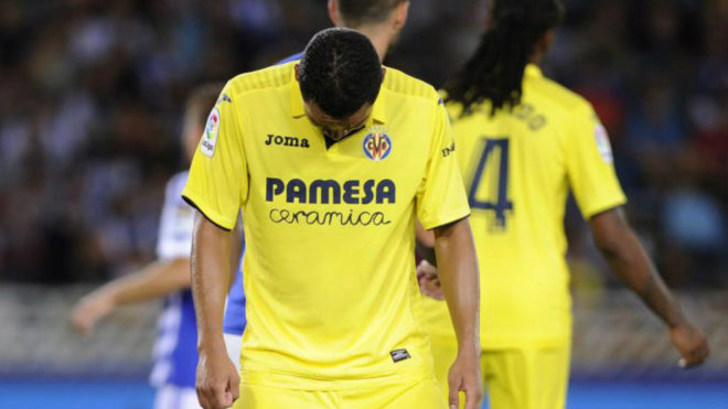 Bacca durante su debut con el Villarreal