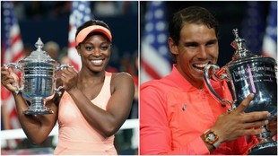 Sloane Stephens y Rafa Nadal, ganadores del US Open.
