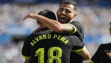 lvaro Pea celebra su gol ante el Zaragoza