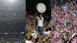 Las aficiones del Bara, Real Madrid y Atltico