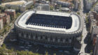 Vista area del Estadio Santiago Bernabu