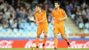 Munir y Parejo, pasado y presente del Valencia, la temporada pasada en...
