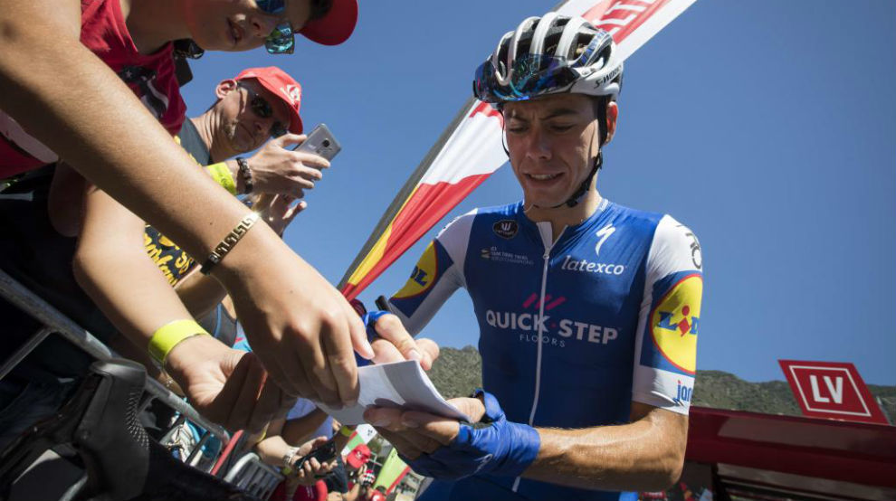 David de la Cruz en una imagen de la pasada Vuelta a Espaa.