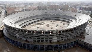 Estado en que quedaron las obras del Nuevo Estadio cuando pararon las...