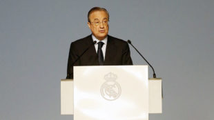 Florentino Prez, presidente del Real Madrid, en la asamblea de...