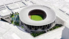 Recreacin del diseo del nuevo estadio de Mestalla a vista de...