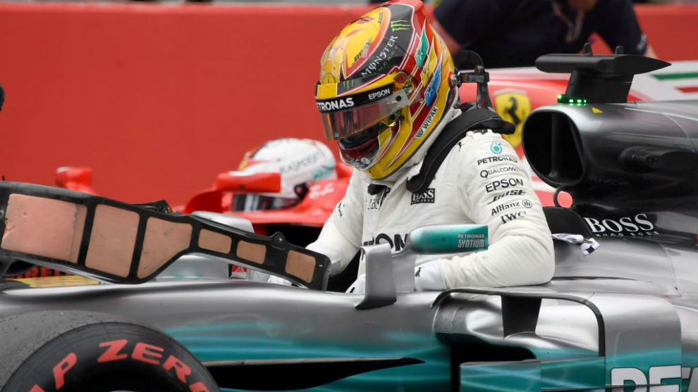 Lewis Hamilton, tras conseguir la &apos;pole&apos; en Suzuka