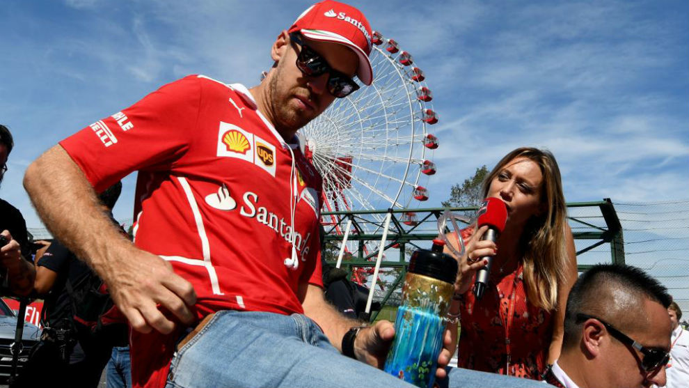 Sebastian Vettel, en el circuito de Suzuka