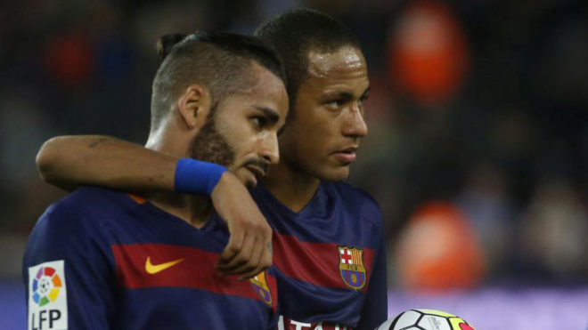 Douglas y Neymar.