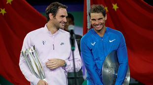 Federer y Nadal, en la ceremonia