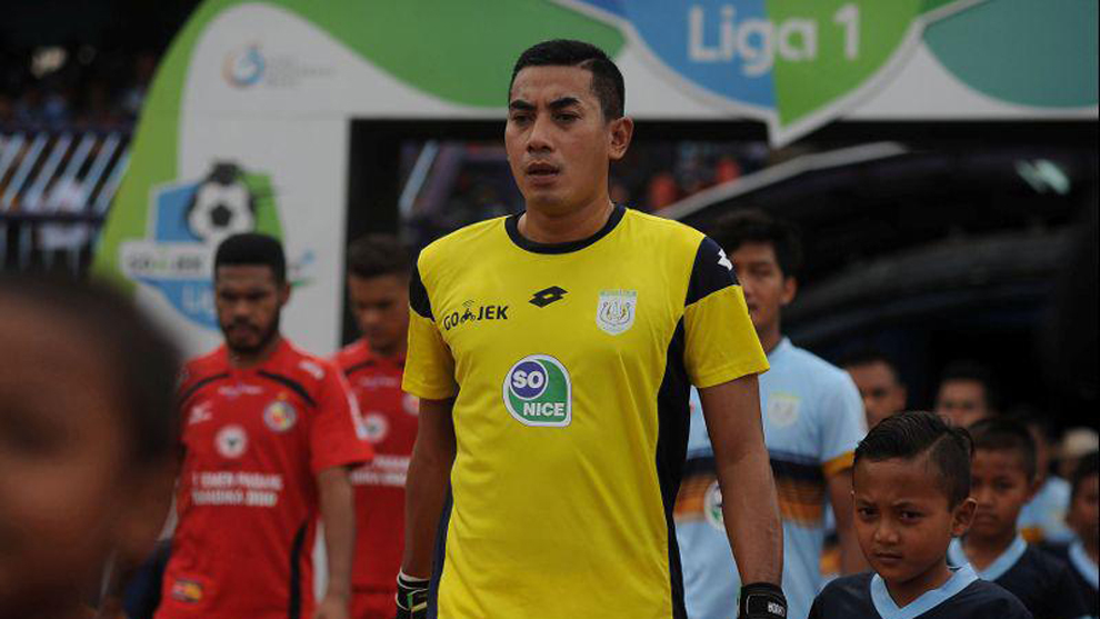 Choirul Huda, en la previa del partido por la Superliga de Indonesia