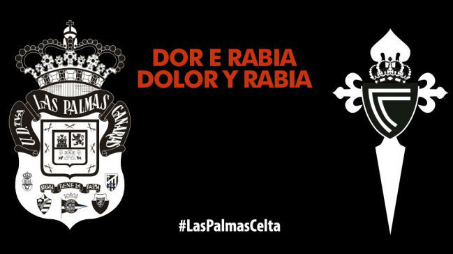 La UD Las Palmas y el Celta mostrarn su apoyo a la trgica...