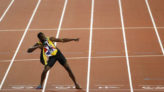 Usain Bolt durante los Mundiales de Atletismo de Londres.