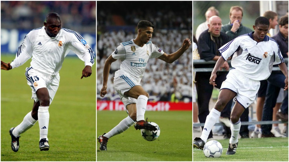 Geremi, Achraf y Eto&apos;o, en partidos del Real Madrid
