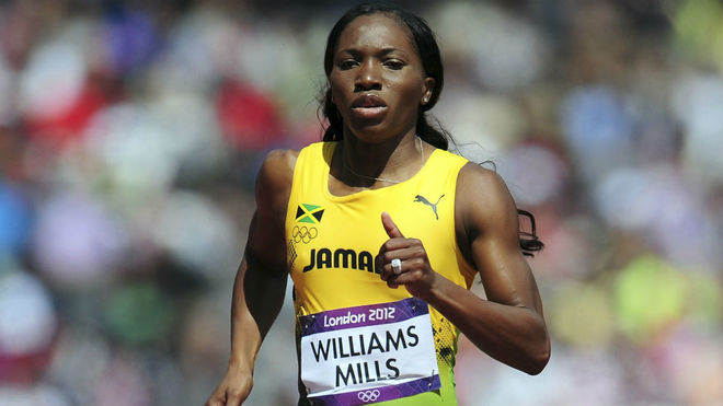 Novlene Williams-Mills, en los Juegos de Londres.