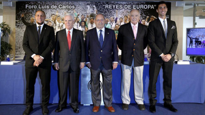 Roberto Carlos, Enrique Snchez, Gento, Antonio Ruiz y Arbeloa