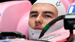 Sergio Prez, a bordo de su Force India