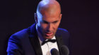 Zidane al micrfono.