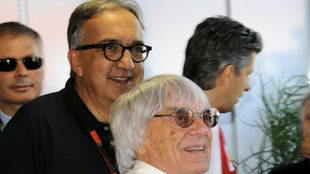Sergio Marchionne y Bernie Ecclestone.