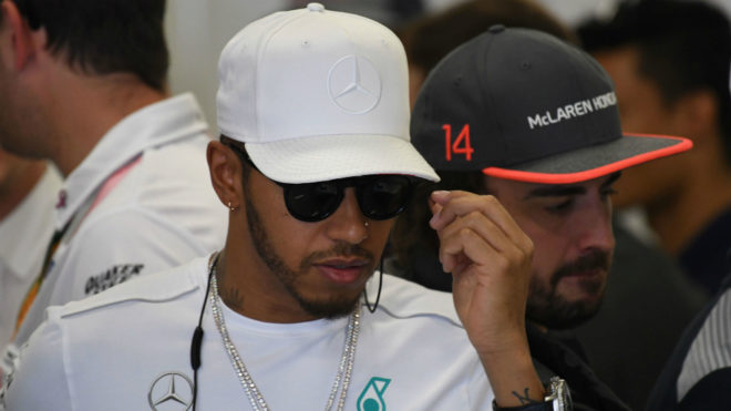 Hamilton y Alonso.