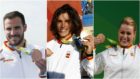 Craviotto, Chourraut y Valentn posan con las medallas ganadas en...