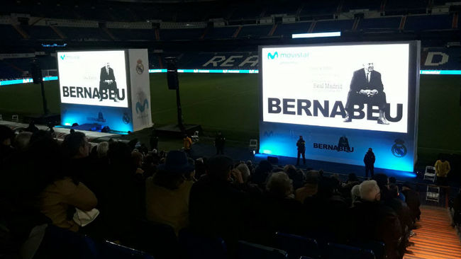 El estadio del Real Madrid acogi el documental &apos;Bernabu&apos;
