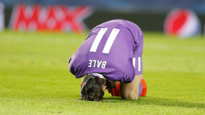 Gareth Bale, el da que se lesion el tobillo en Lisboa.