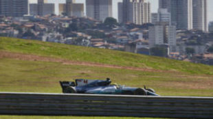Lewis Hamilton, en Interlagos