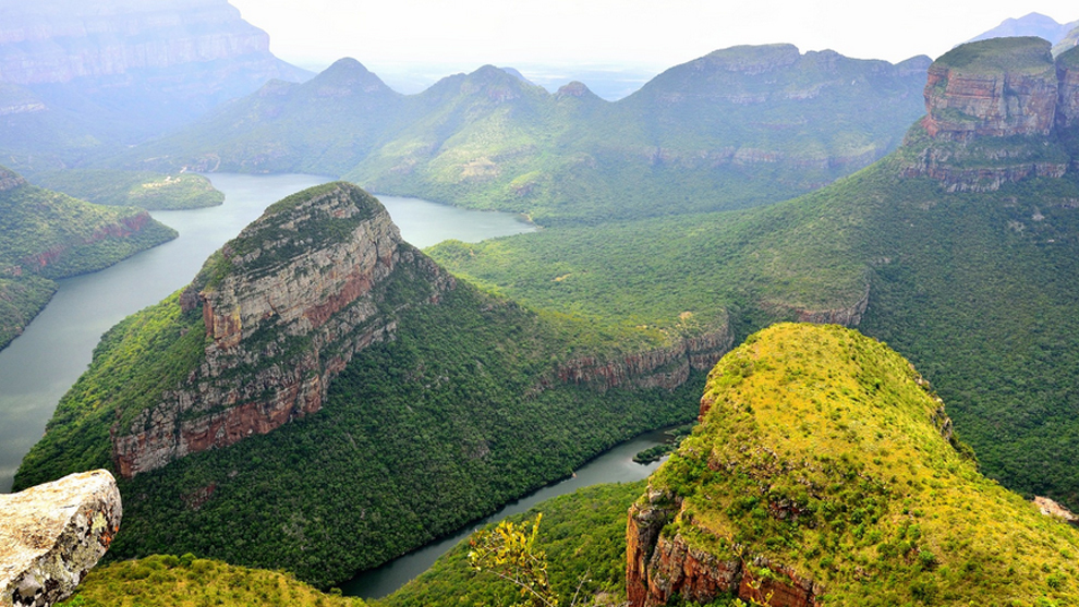 Uno de los lugares ms pintorescos de Sudfrica es Blyde River...